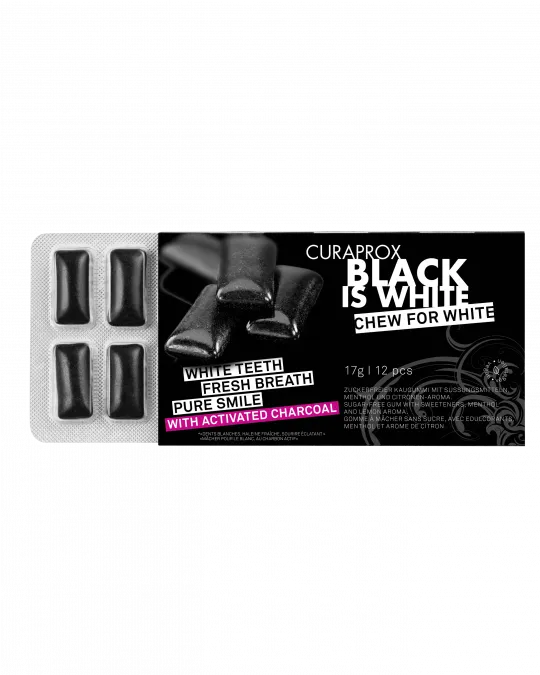 Black is white Enzymatic Chewing Gum